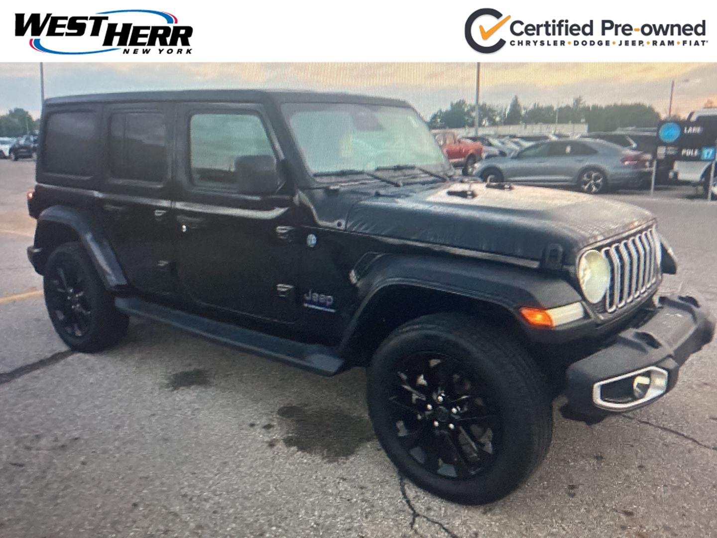 Used 2025 Black Clearcoat Jeep Sahara image 1