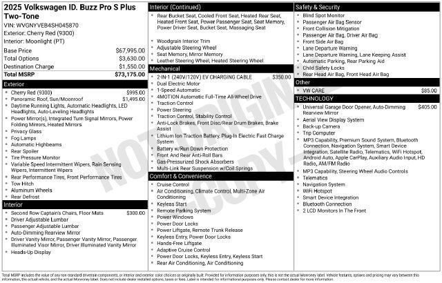 Certified Used 2025 Red Volkswagen Pro S Plus image 29