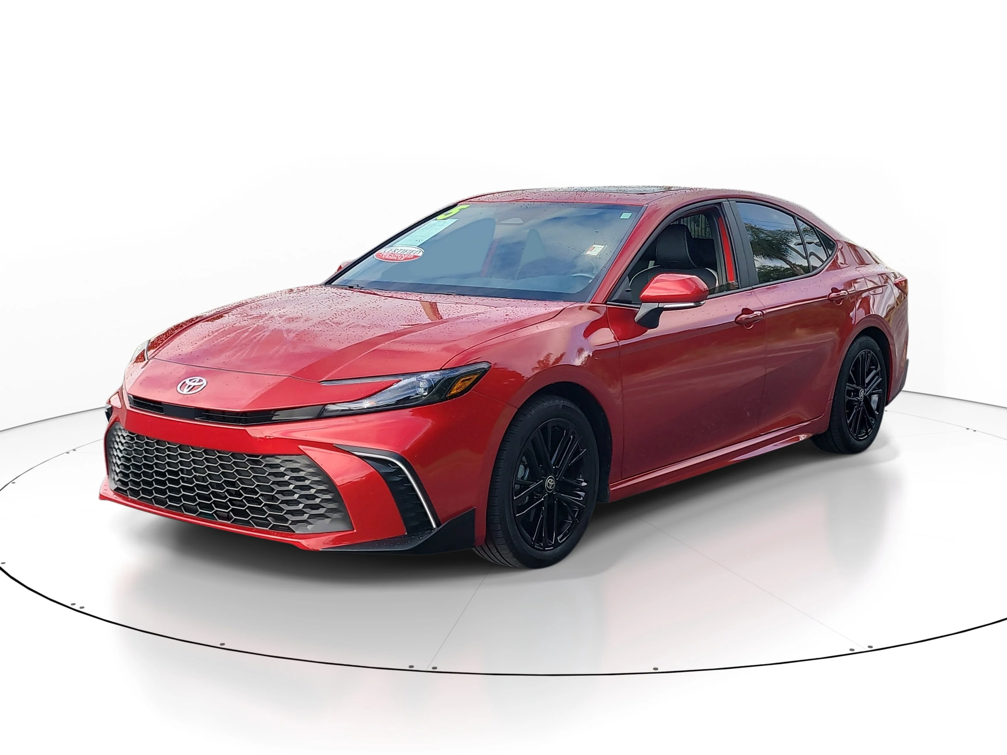 Certified Used 2025 Red Toyota SE image 4