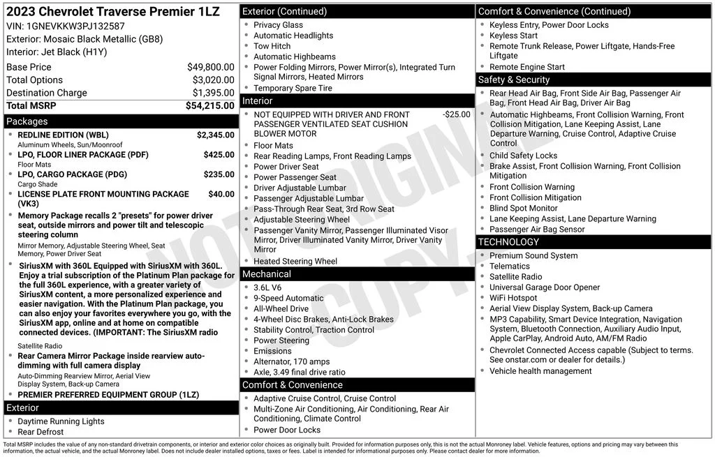 Certified Used 2023 Mosaic Black Metallic Chevrolet Premier image 23