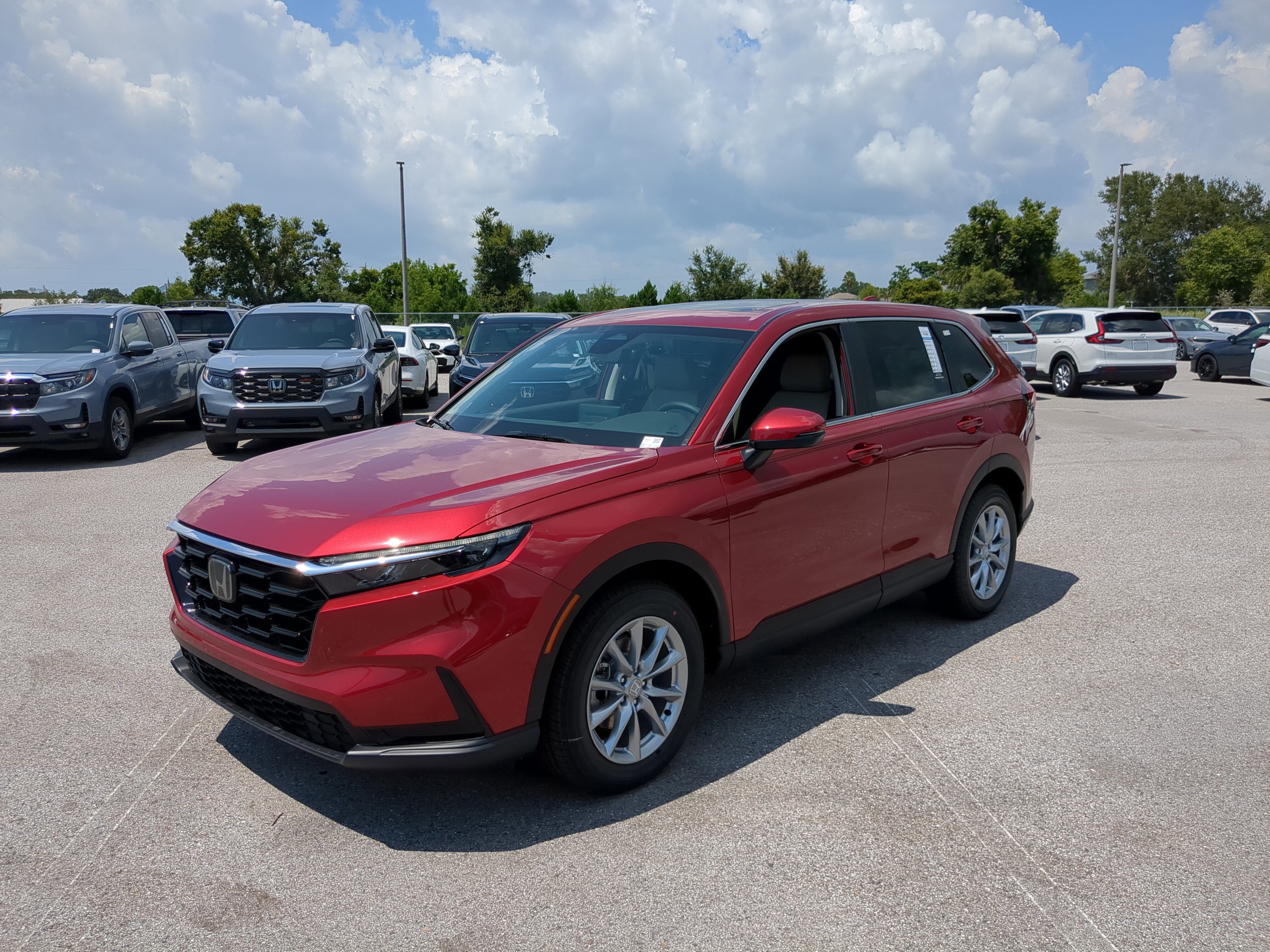 New 2026 Radiant Red Metallic Honda EX image 9