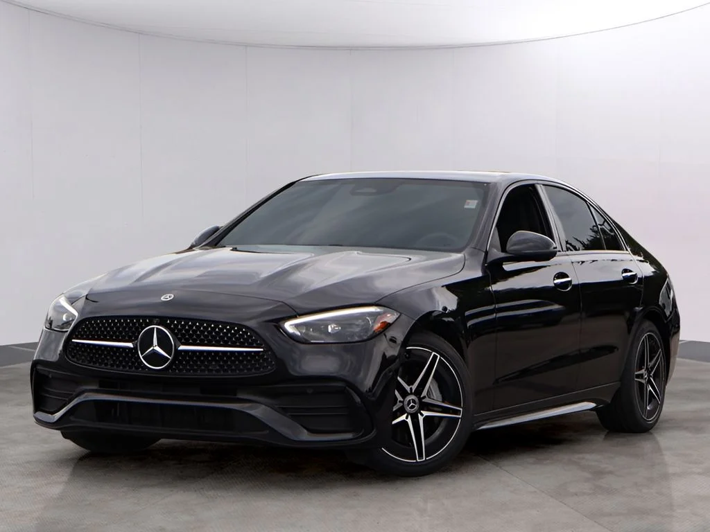 Certified Used 2024 Obsidian Black Mercedes-Benz C 300 image 1