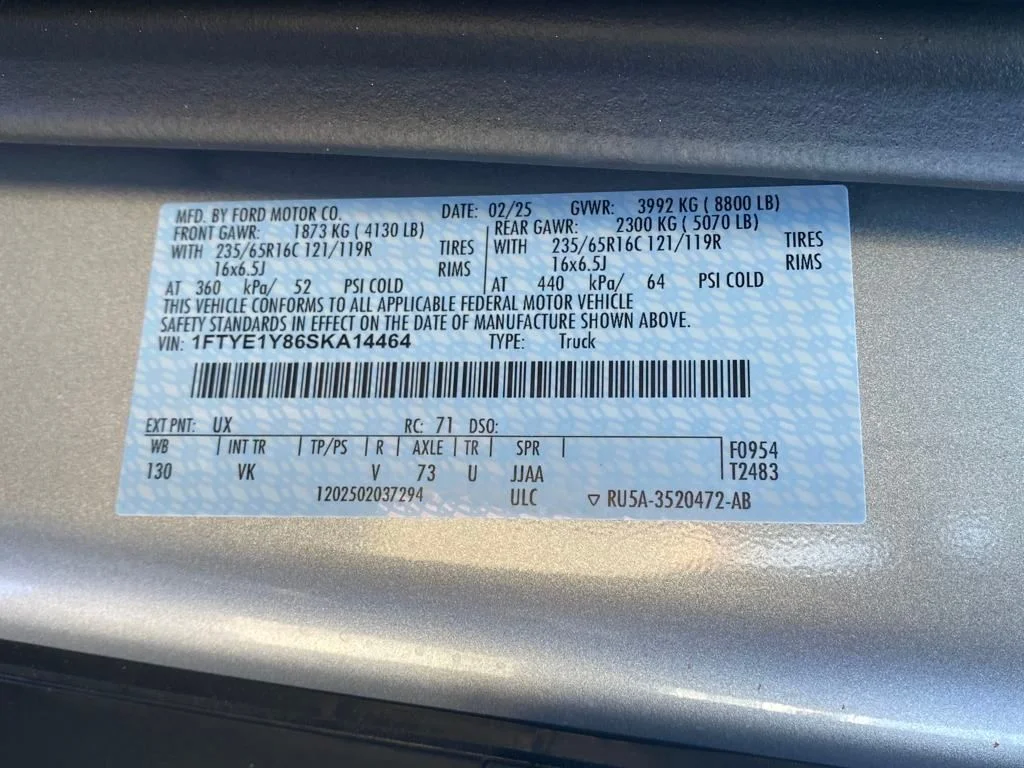 New 2025 Ingot Silver Ford Cargo Van image 25
