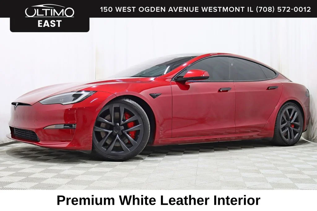 Used 2023 Red Tesla Plaid image 1
