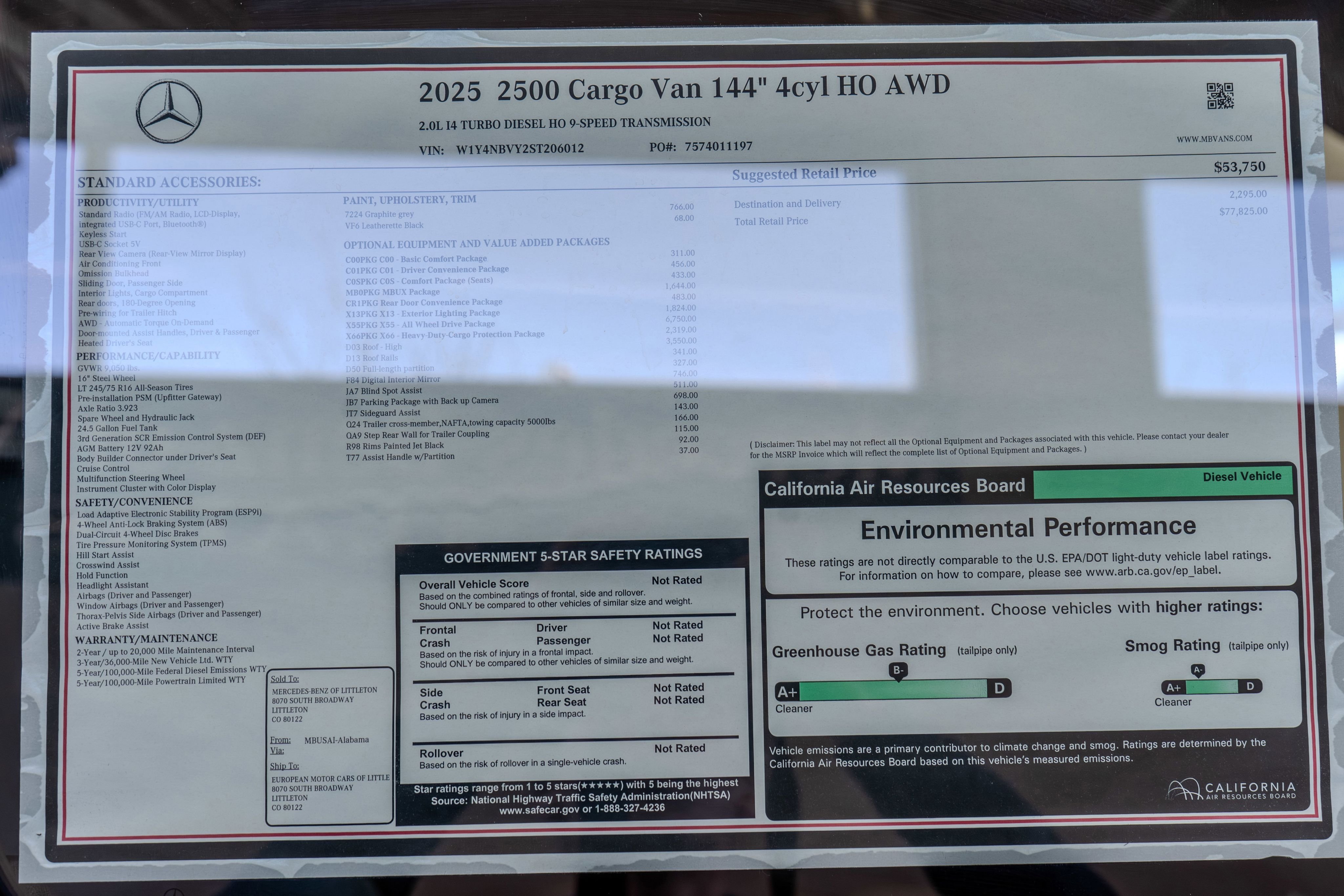 2025 Mercedes-Benz Sprinter Cargo Van Base - Photo 34
