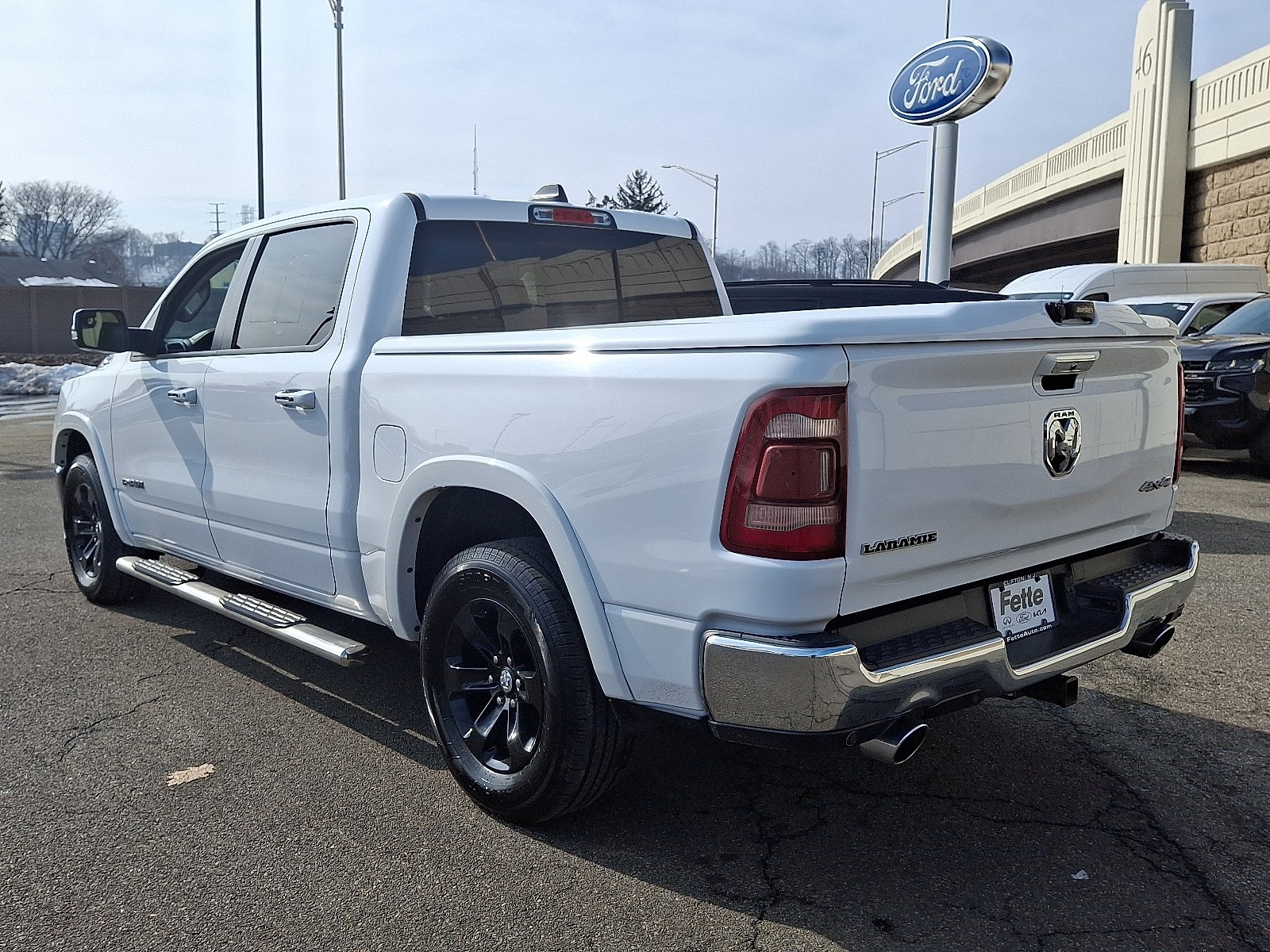 Used 2022 Bright White Clearcoat - PW7 Ram Laramie Crew Cab 4x4 5