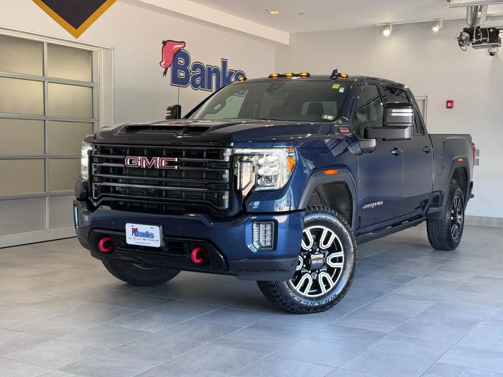 Used 2023 Pacific Blue Metallic GMC AT4 image 2