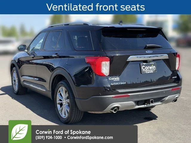 Used 2022 Agate Black Metallic Ford Limited image 17