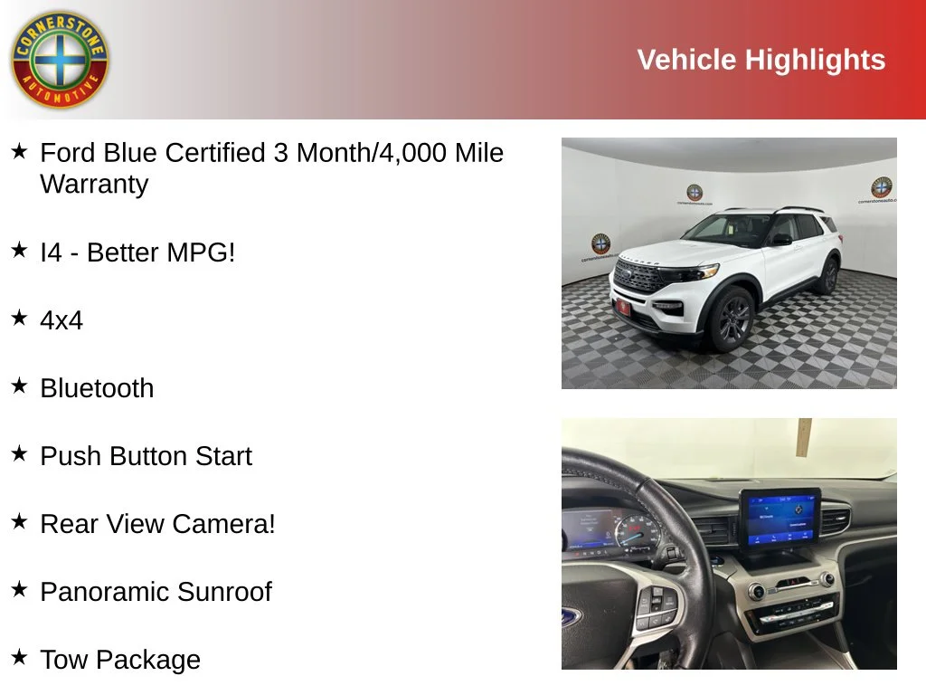Certified 2022 Ford Explorer XLT with VIN 1FMSK8DH6NGB95310 for sale in Elk River, Minnesota