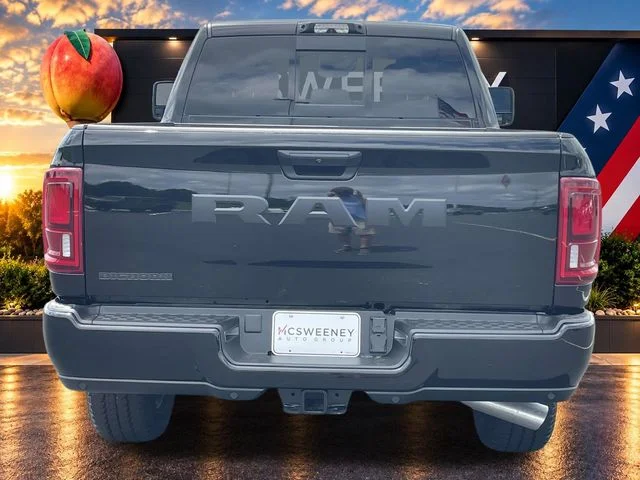 New 2025 Diamond Black Crystal Pearl-Coat Exterior Paint RAM Big Horn image 4