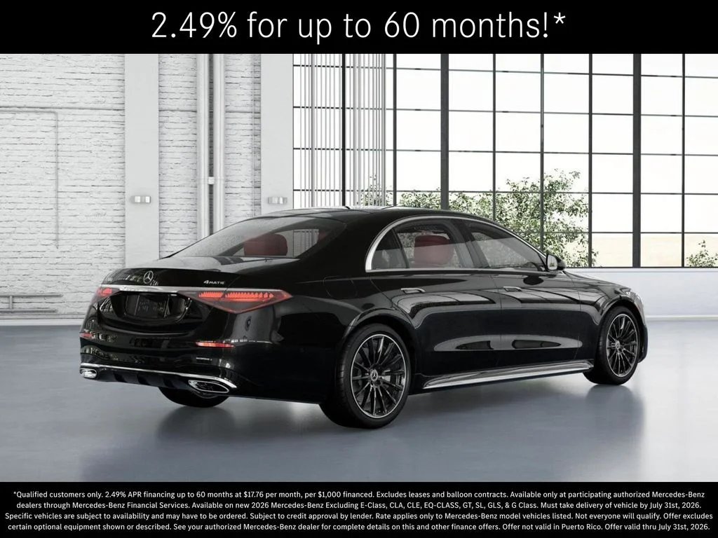 New 2026 Obsidian Black Metallic Mercedes-Benz S 580 image 21