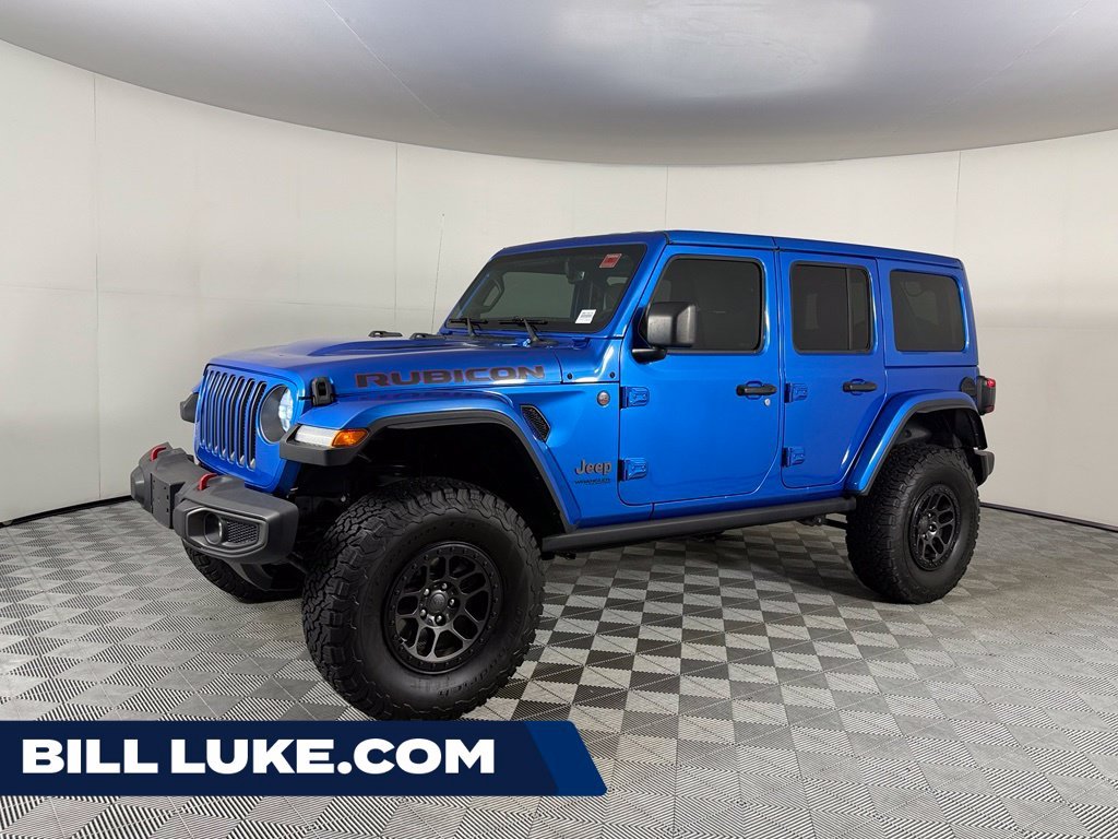 Used 2022 Blue Jeep Unlimited Rubicon image 1