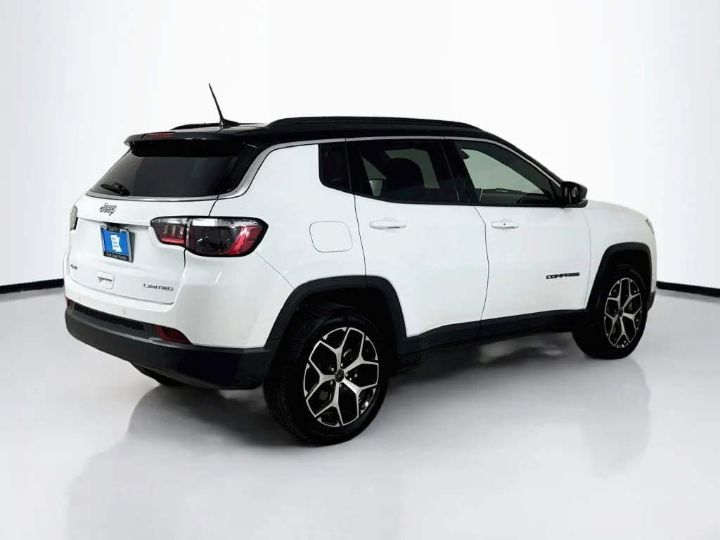 Used 2025 Bright White Clearcoat Jeep Limited image 7