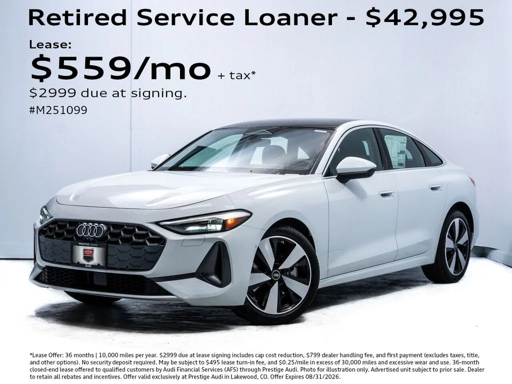 Used 2025 Glacier White Metallic Audi 2.0T Premium image 1