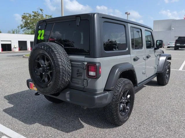 Used 2022 Gray Jeep Unlimited Willys image 4