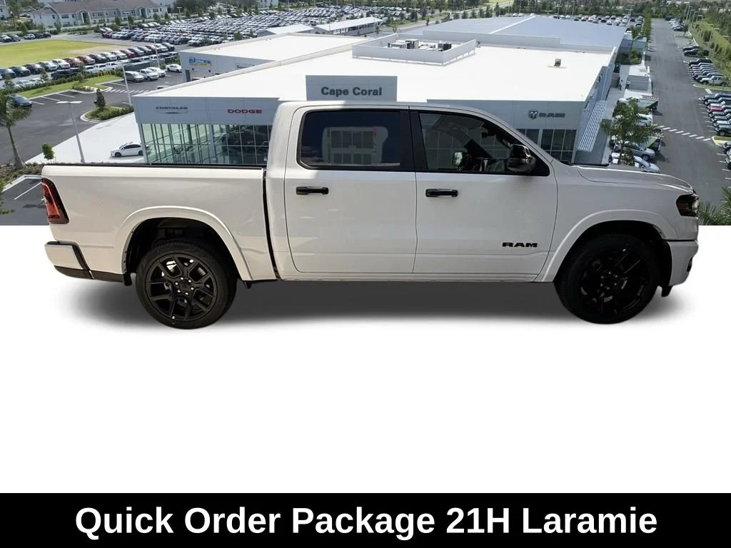 New 2026 Bright White Clear-Coat Exterior Paint RAM Laramie image 3