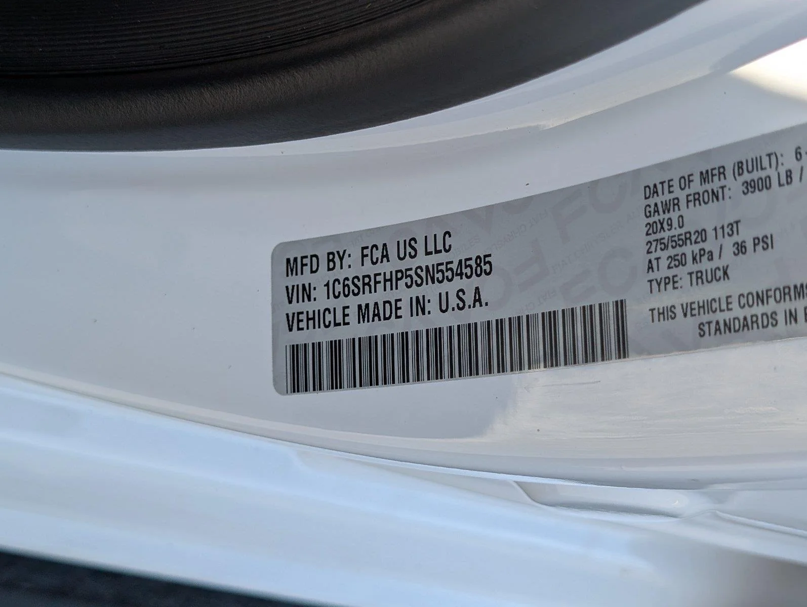 Used 2025 Bright White Clearcoat Ram Longhorn image 16