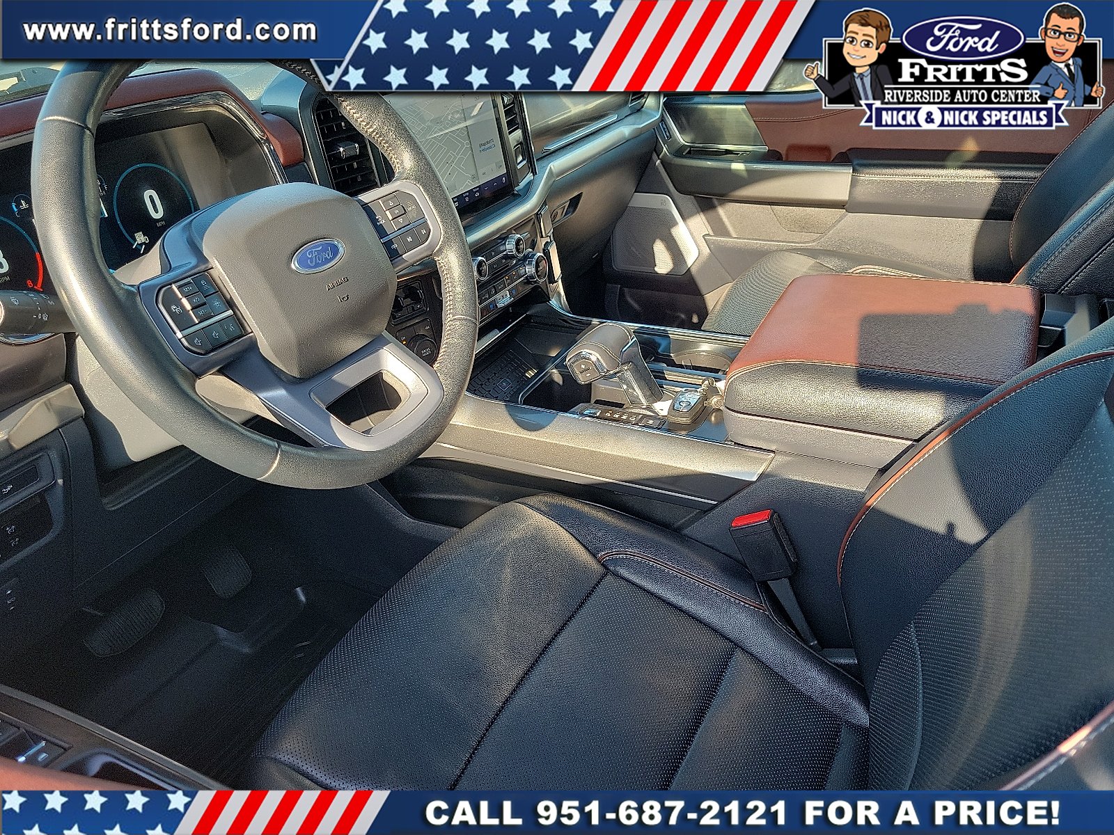 Certified Used 2023 Blue Metallic Ford LARIAT image 4