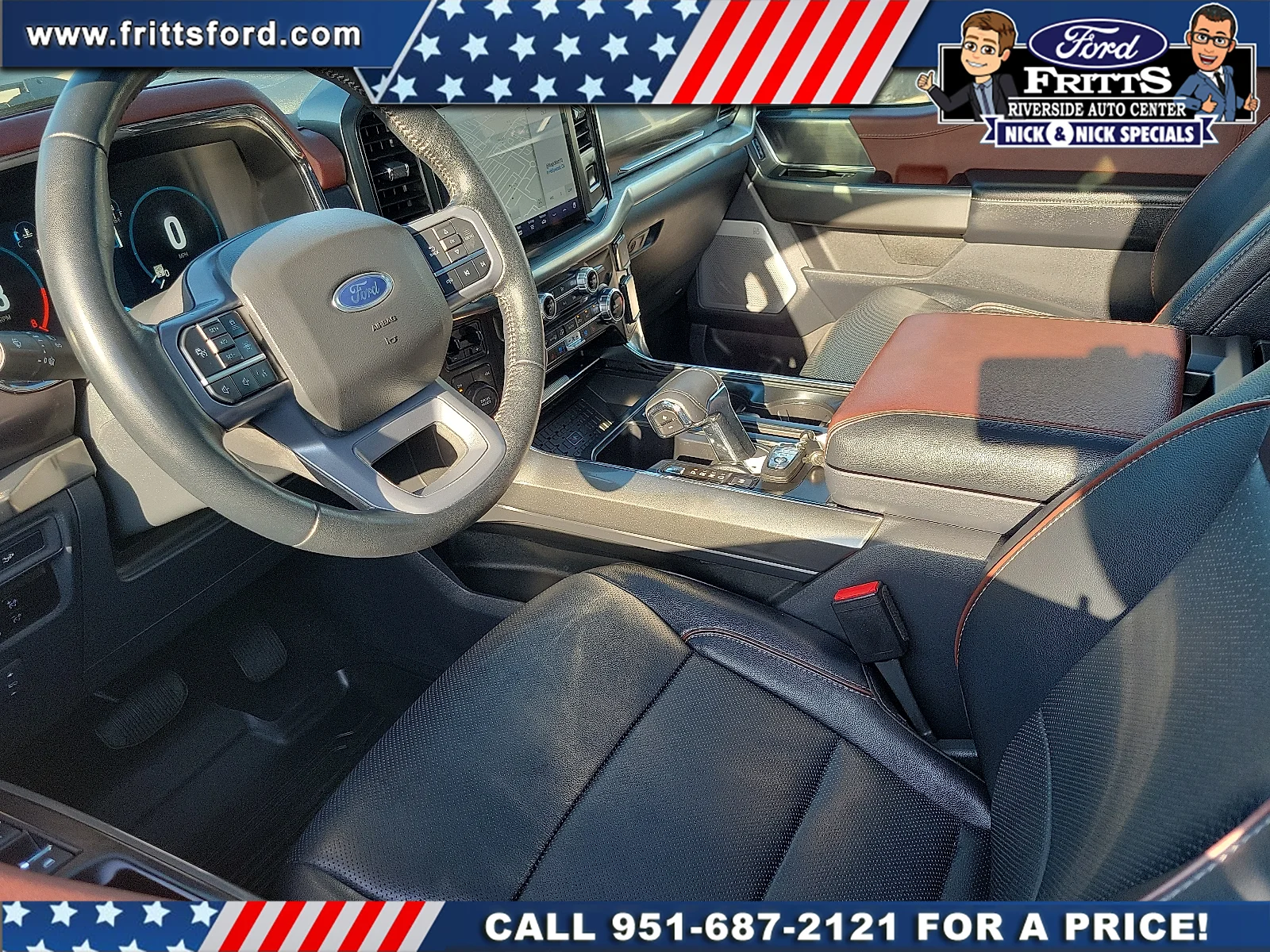 Certified Used 2023 Blue Metallic Ford LARIAT image 4