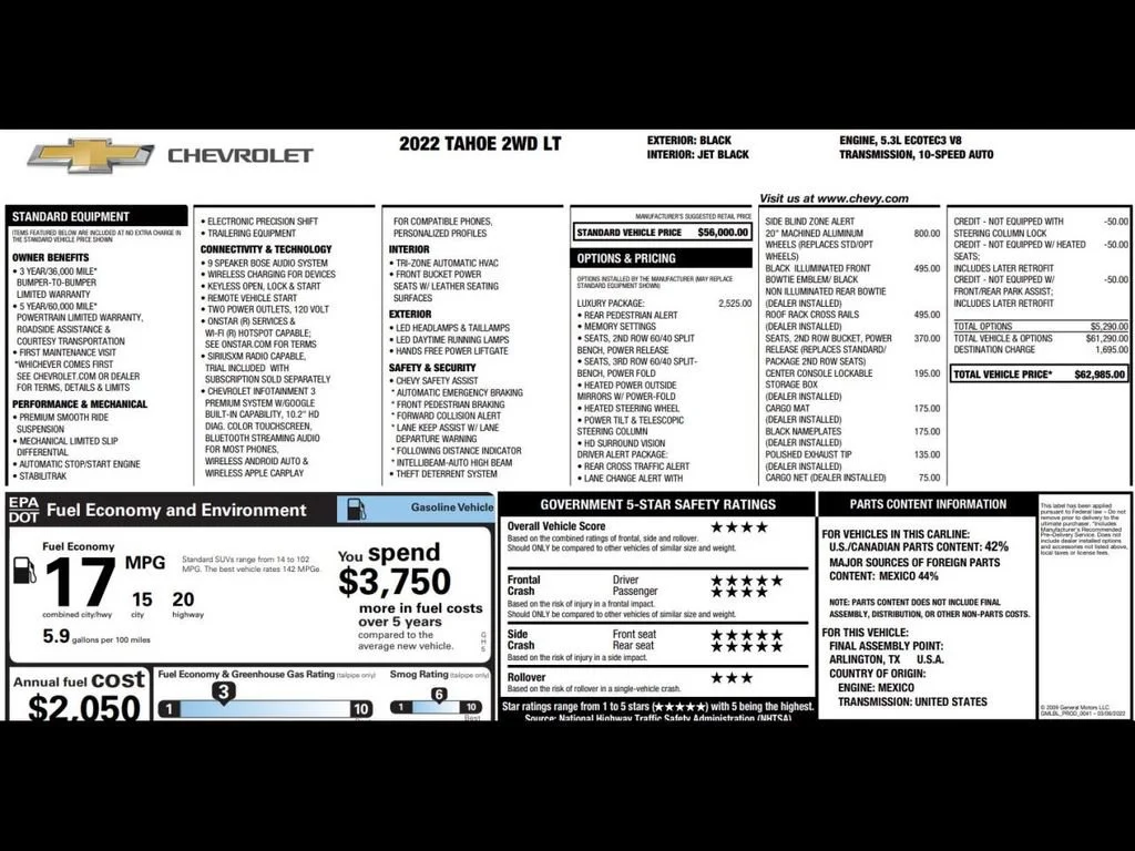 Used 2022 Black Chevrolet LT image 3