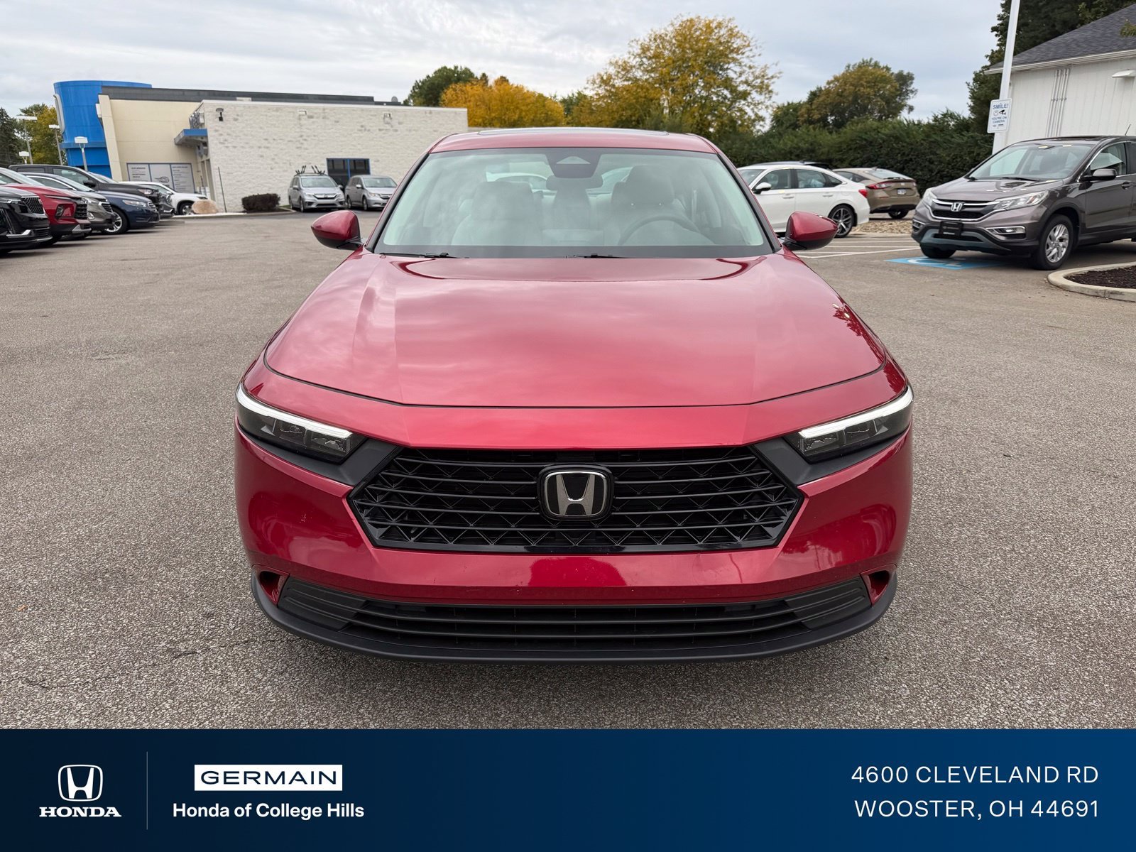 Used 2024 Radiant Red Metallic Honda EX image 2