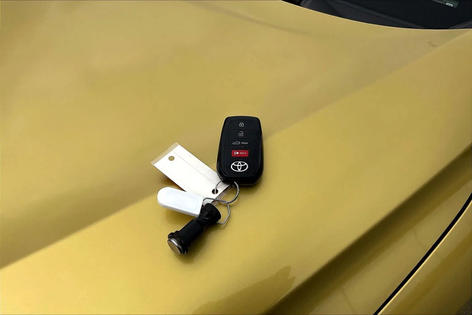 Used 2024 Acidic Blast/Jet Black Toyota Hybrid SE image 15