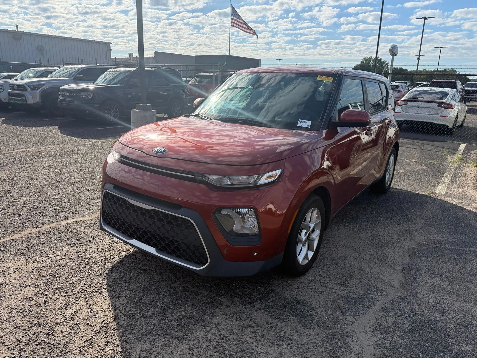 Used 2021 Orange Kia S image 2