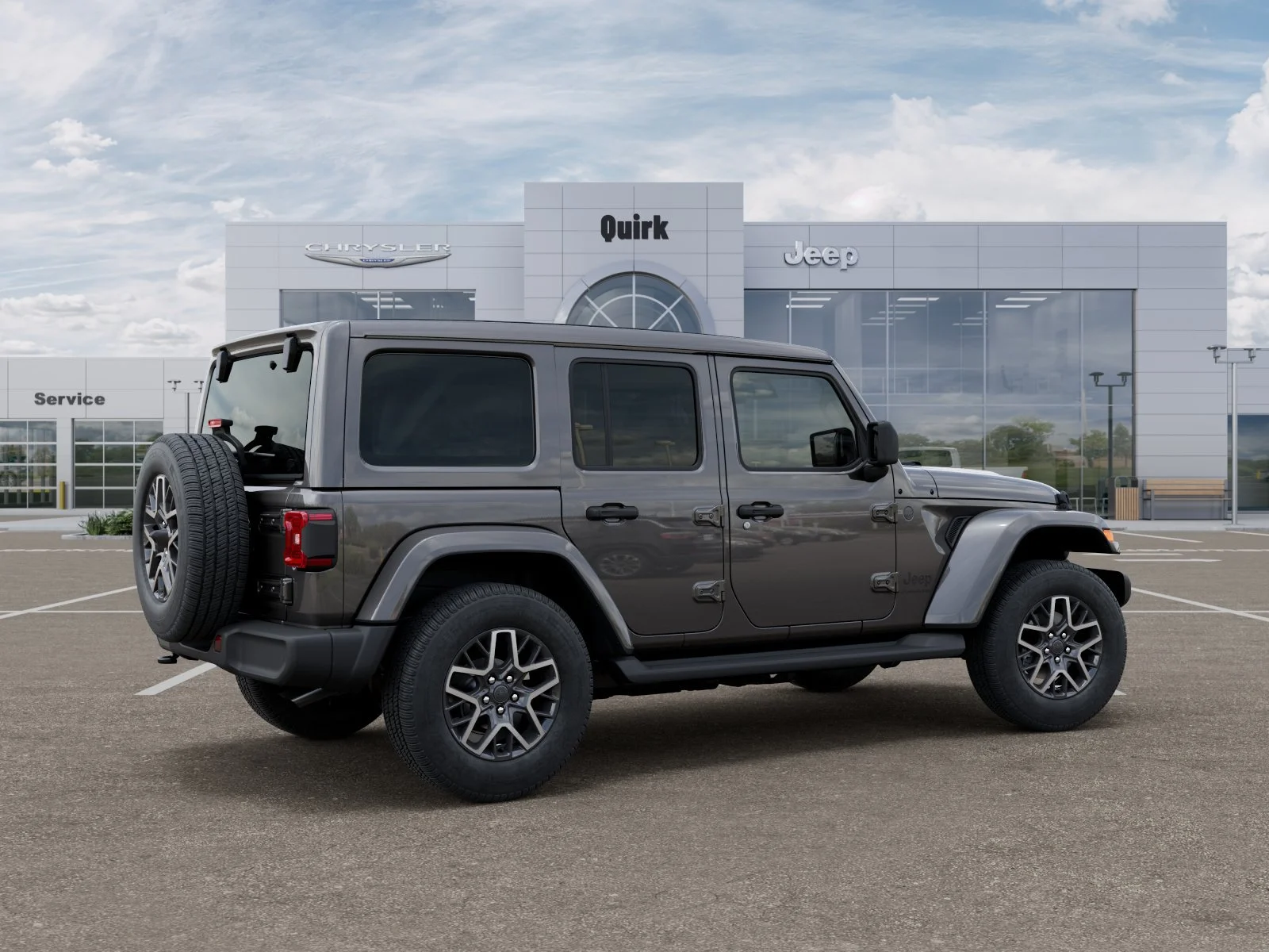 New 2026 Granite Crystal Metallic Clear-Coat Exterior Paint Jeep Sahara image 4
