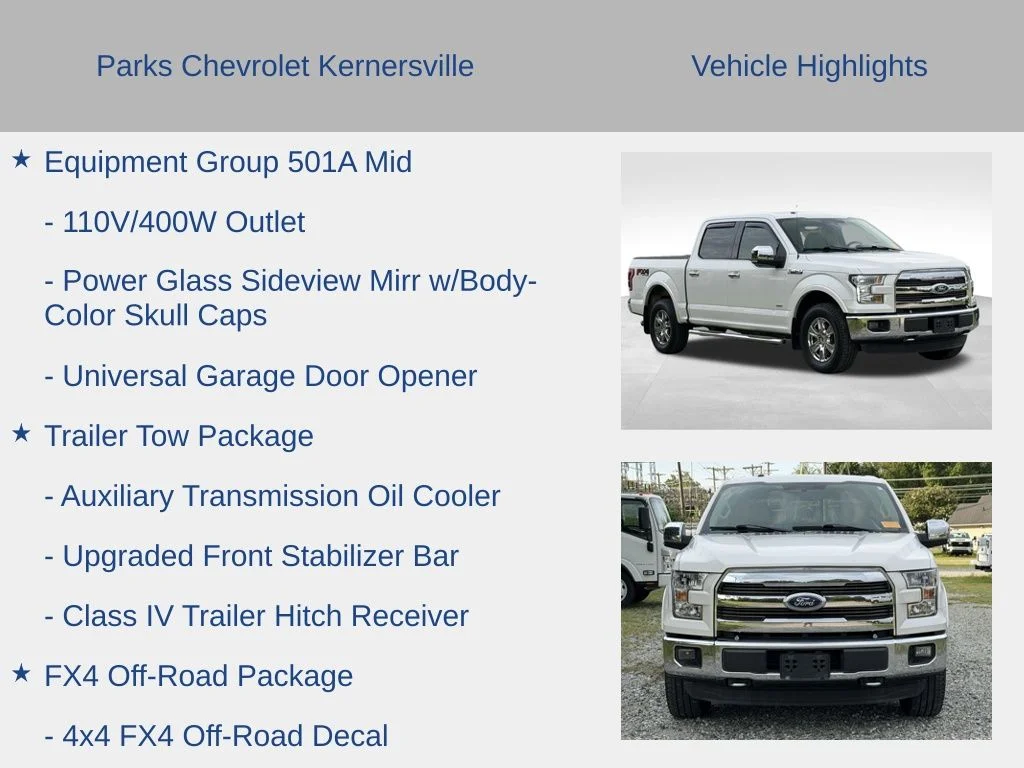 Used 2015 White Ford Lariat image 12