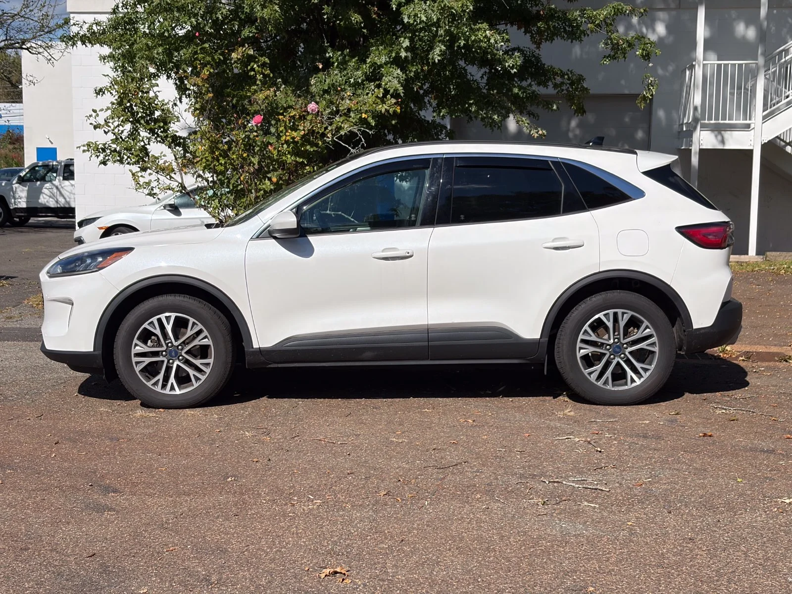 Used 2020 White Metallic Ford SEL image 2