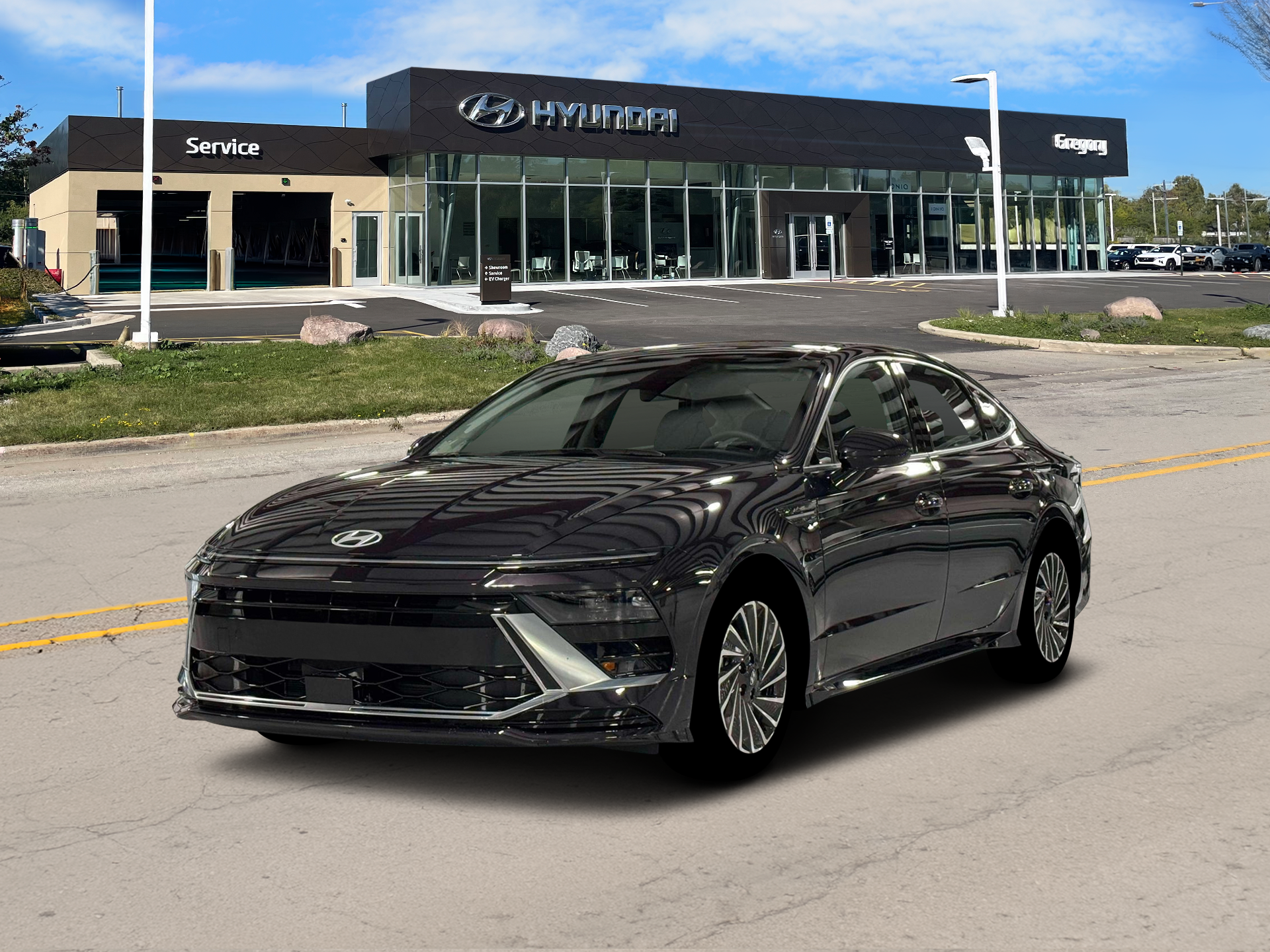 New 2026 Blue Hyundai SEL image 1