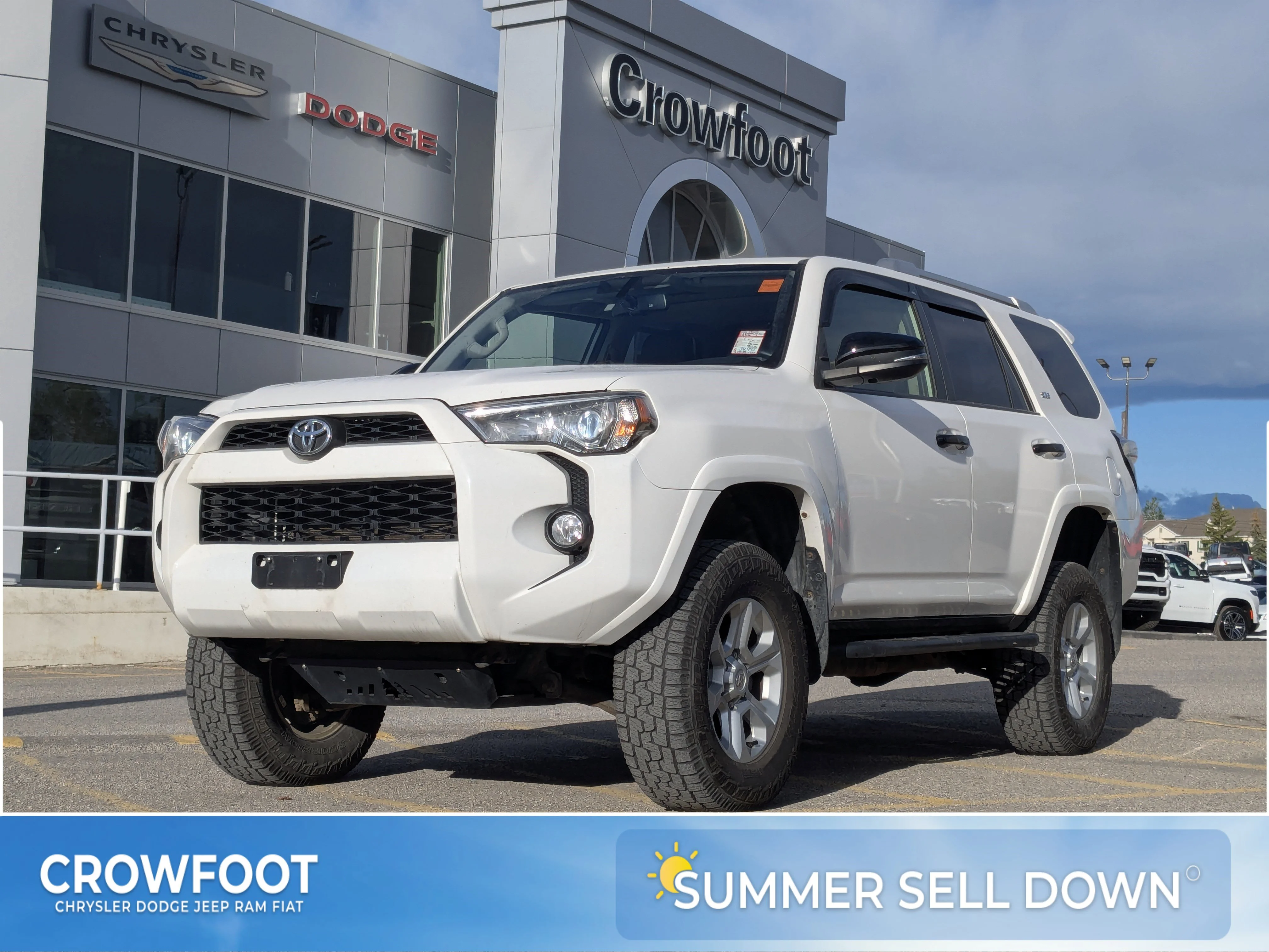 Used 2018 White Toyota 4DR SUV 4WDSR5 - Sunroof - Leather - Heated Seats & More image 1