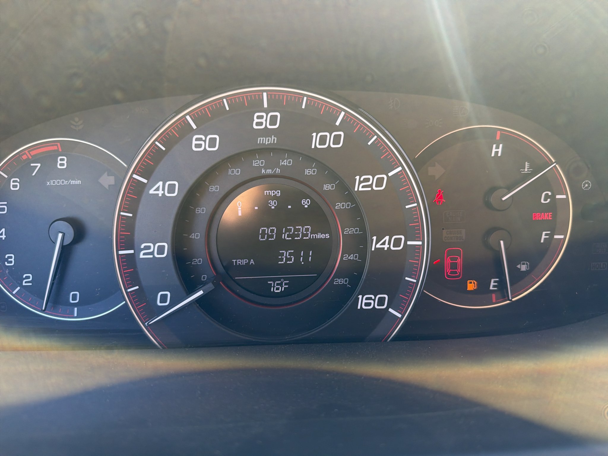 Used 2015 Crystal Black Pearl Honda EX image 3