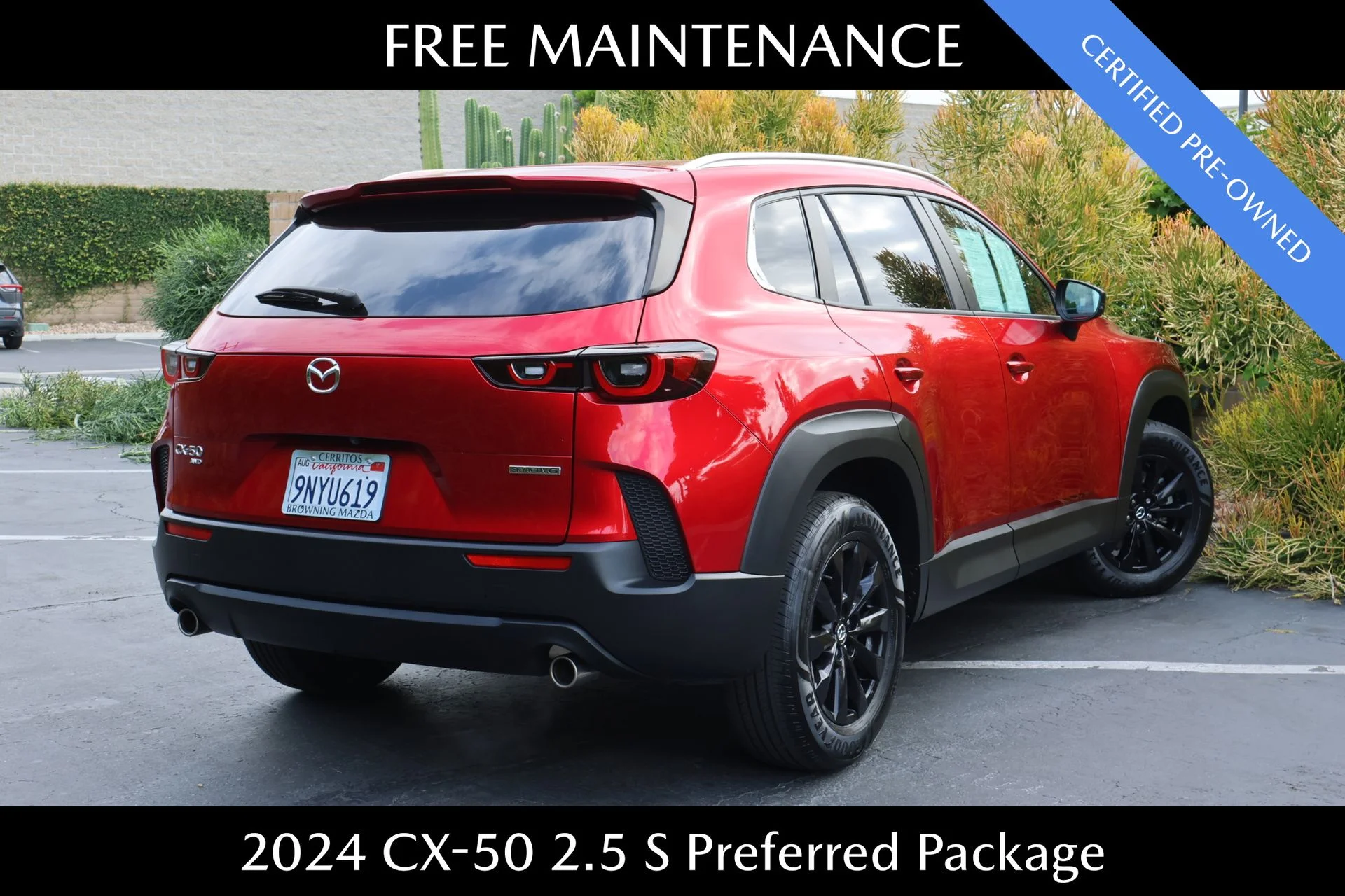 Certified Used 2024 Red Mazda 2.5 S Preferred Package image 2