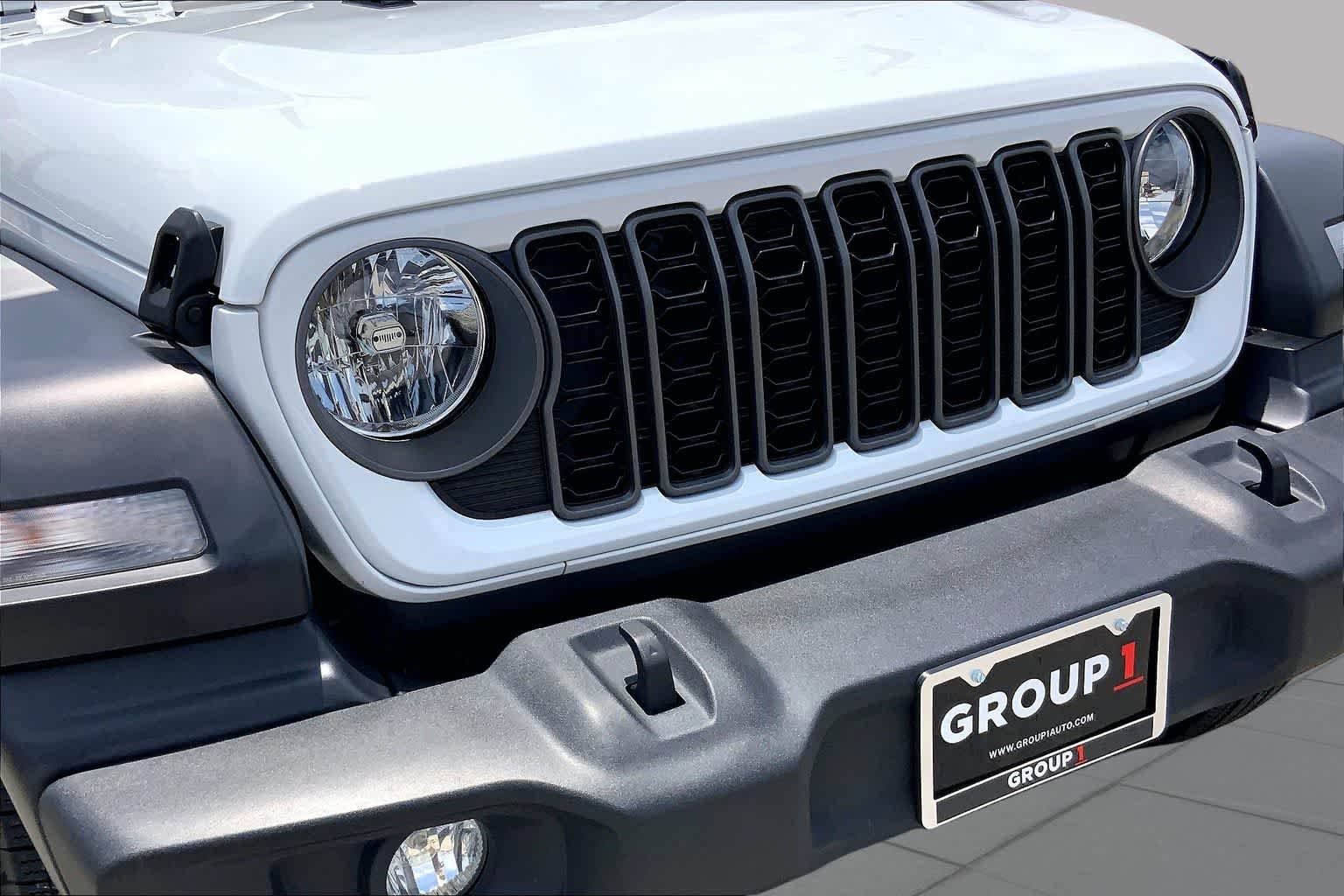 Used 2024 Bright White Clearcoat Jeep Sport image 29