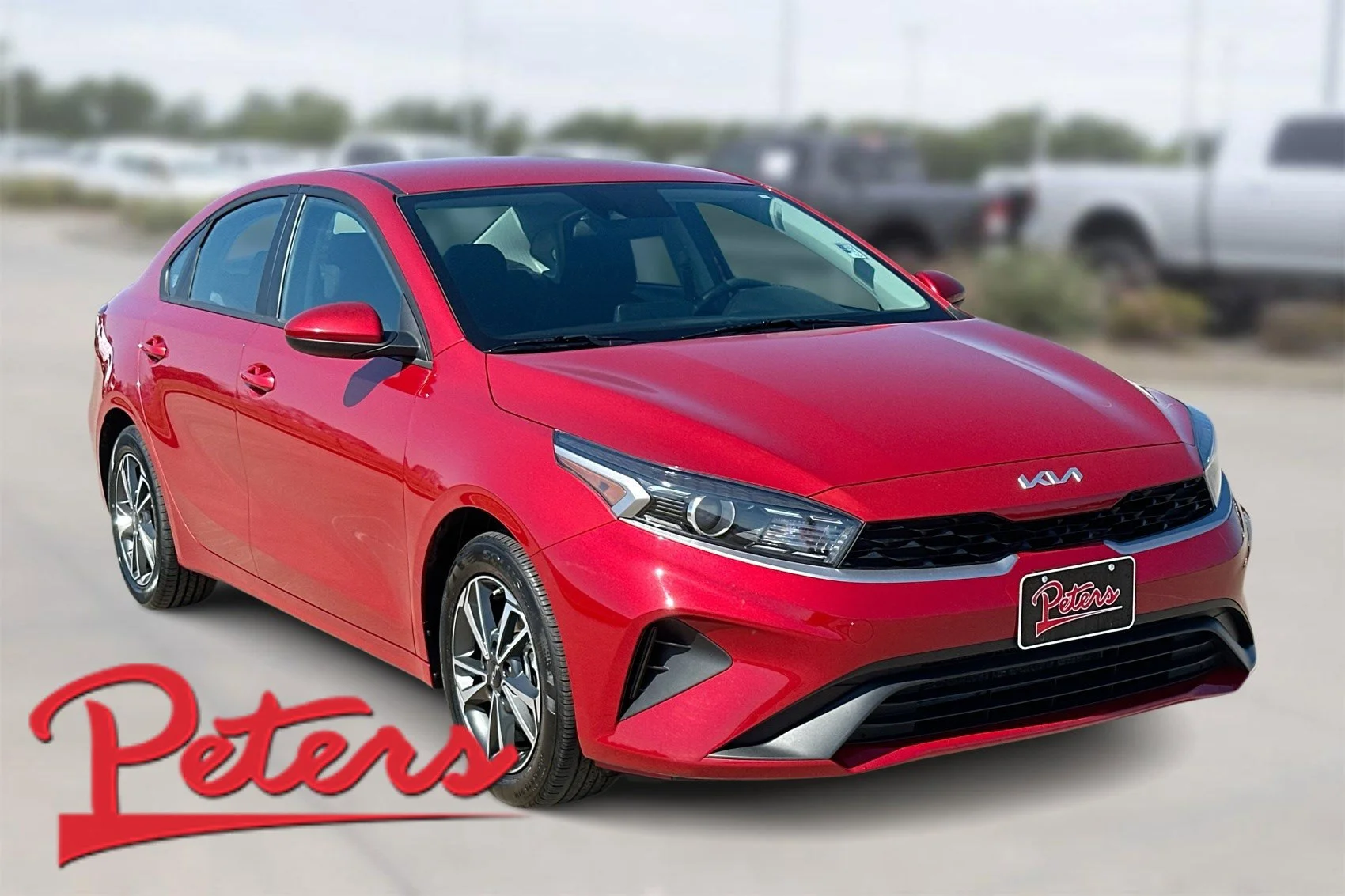 Used 2024 Currant Red Kia LXS image 1