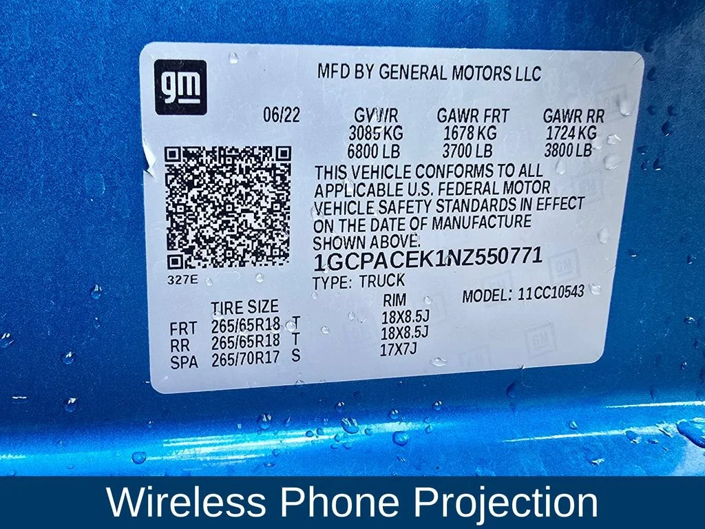 Used 2022 GLACIER BLUE METALLIC Chevrolet LT image 8