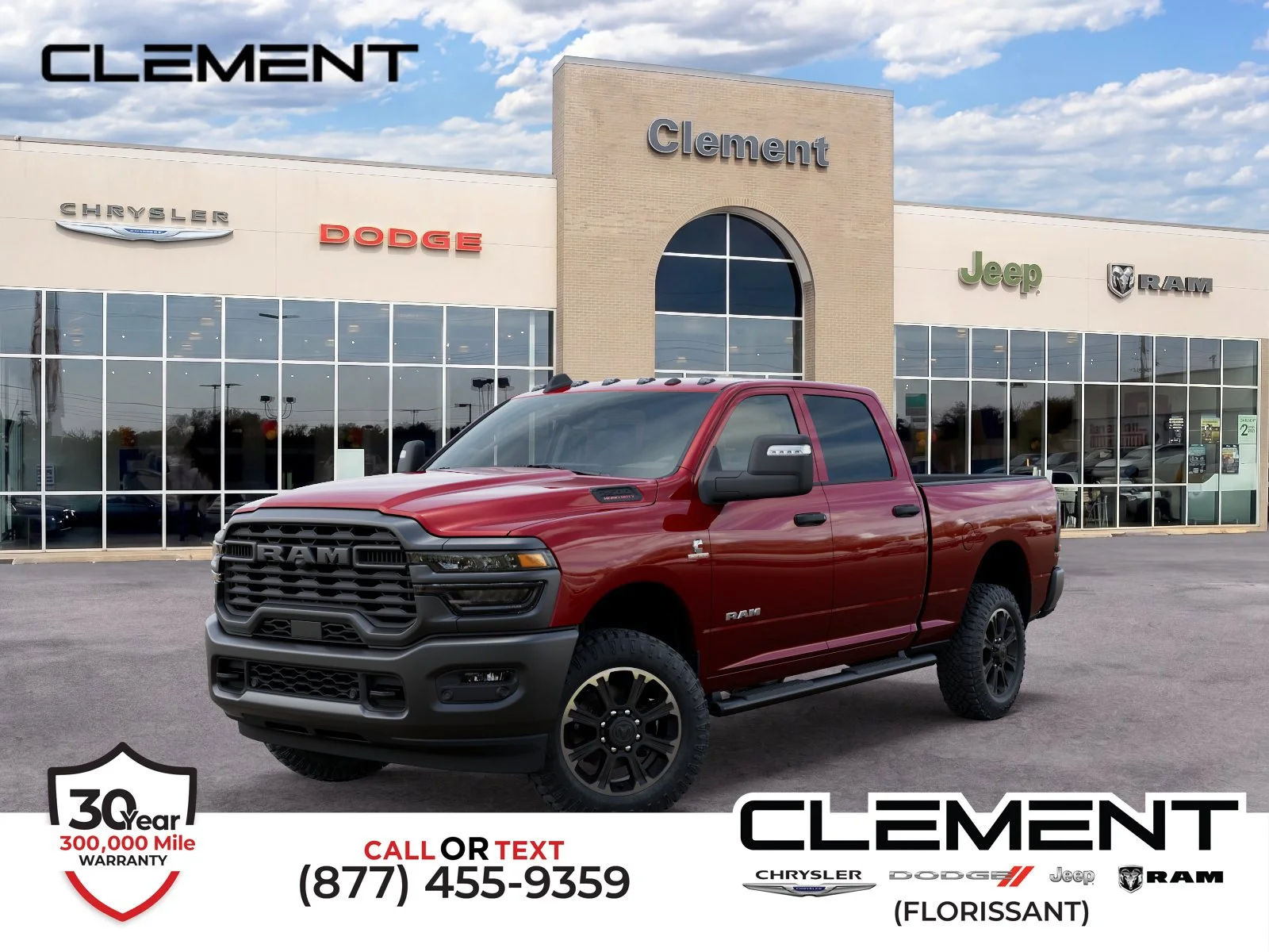 New 2026 Molten Red Pearl-Coat Exterior Paint RAM Warlock image 1