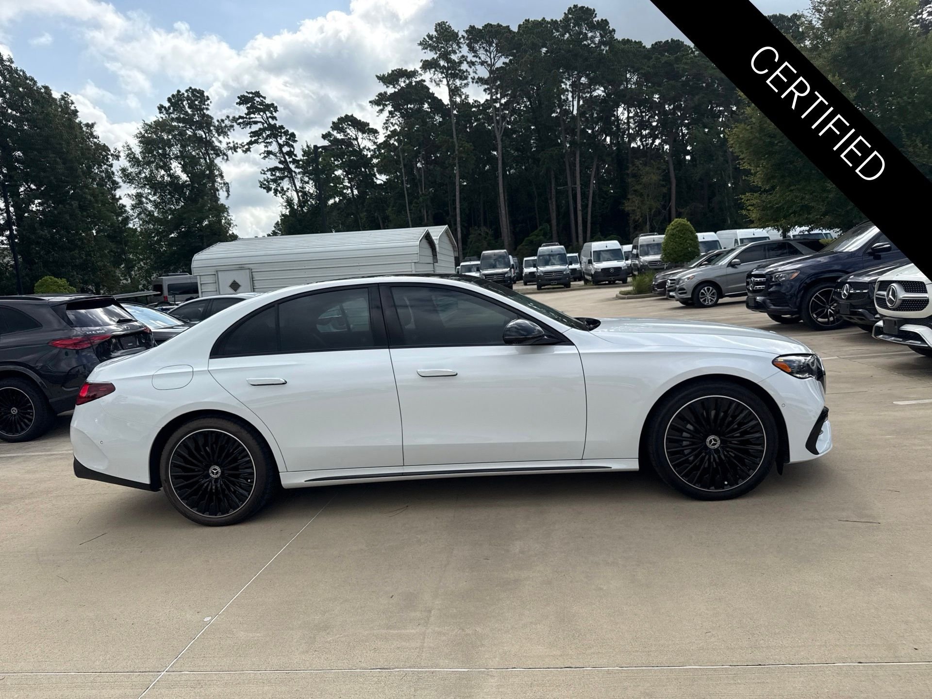 Certified Used 2024 MANUFAKTUR Moonlight White Metallic Mercedes-Benz E 350 image 3
