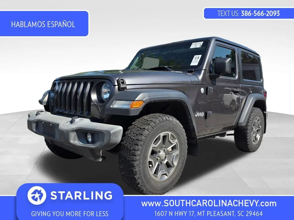 Used 2019 Gray Jeep Sport S 4x4 image 1