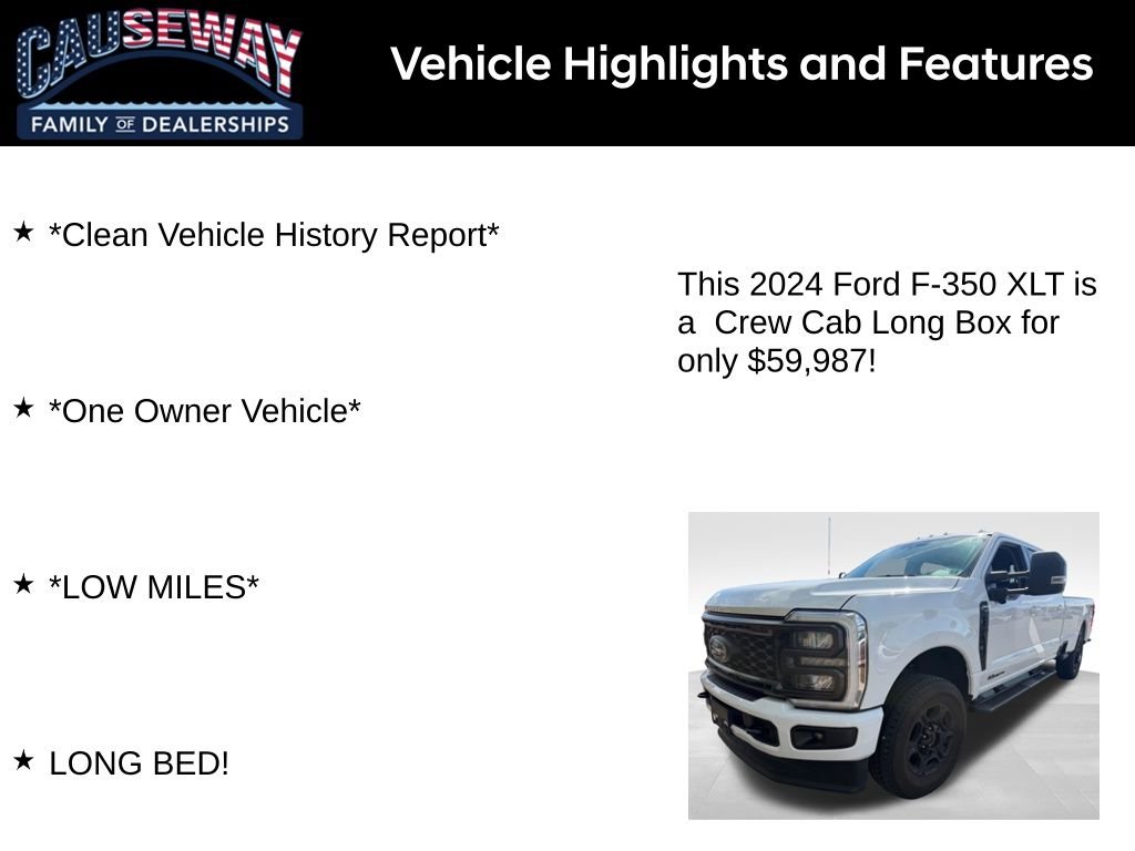 Used 2024 Oxford White Ford XLT image 2