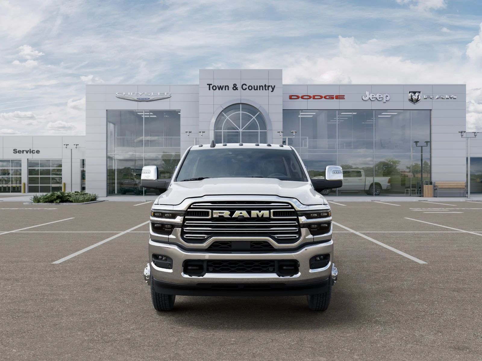 New 2026 Bright White Clear-Coat Exterior Paint RAM Laramie image 32
