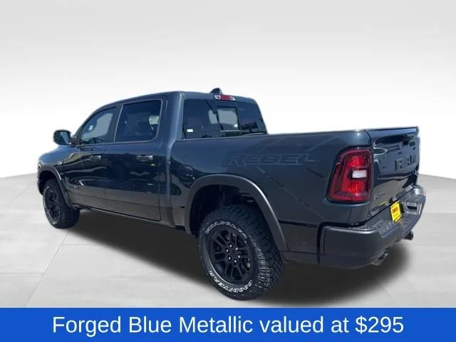 New 2026 Forged Blue Metallic Exterior Paint RAM Rebel image 5