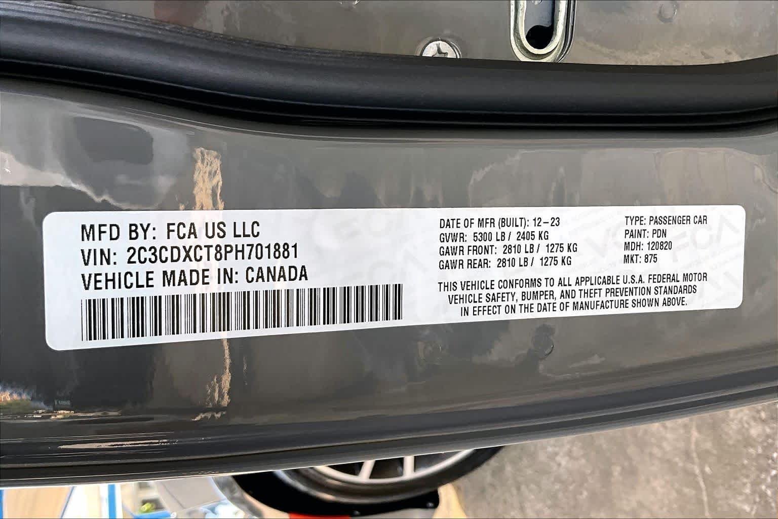 Used 2023 Destroyer Gray Clearcoat Dodge R/T image 35