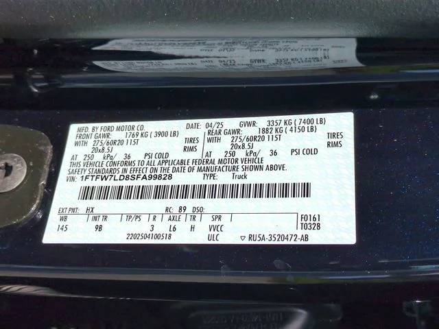 Used 2025 Blue Ford Platinum image 37