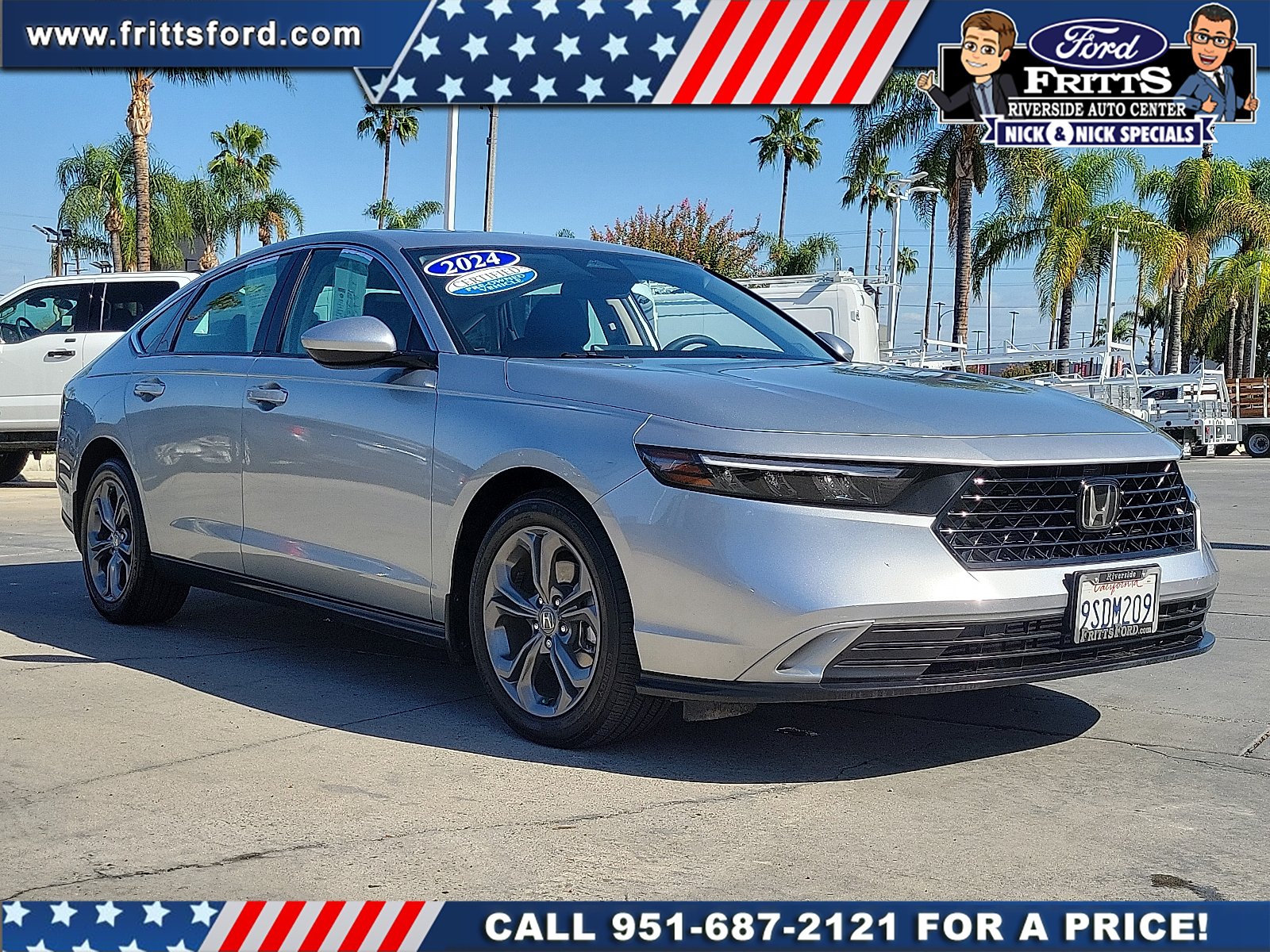 Certified Used 2024 Solar Silver Metallic Honda EX image 20
