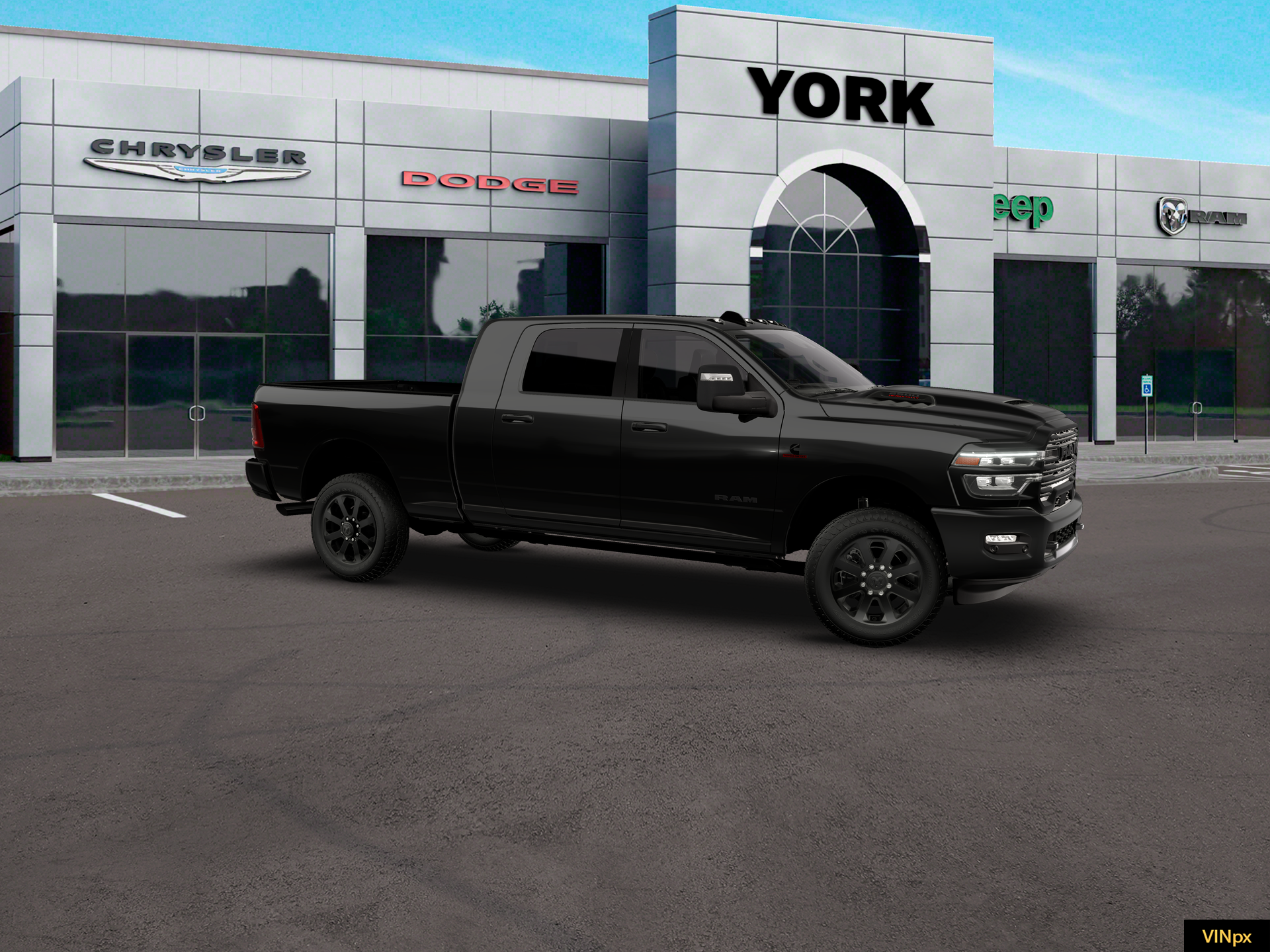 New 2026 Diamond Black Crystal Pearl-Coat Exterior Paint RAM LARAMIE image 22