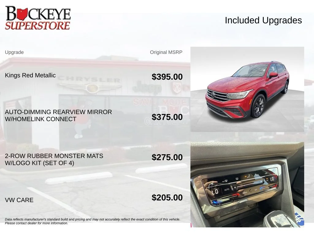 Used 2022 Red Volkswagen 2.0T SE image 7