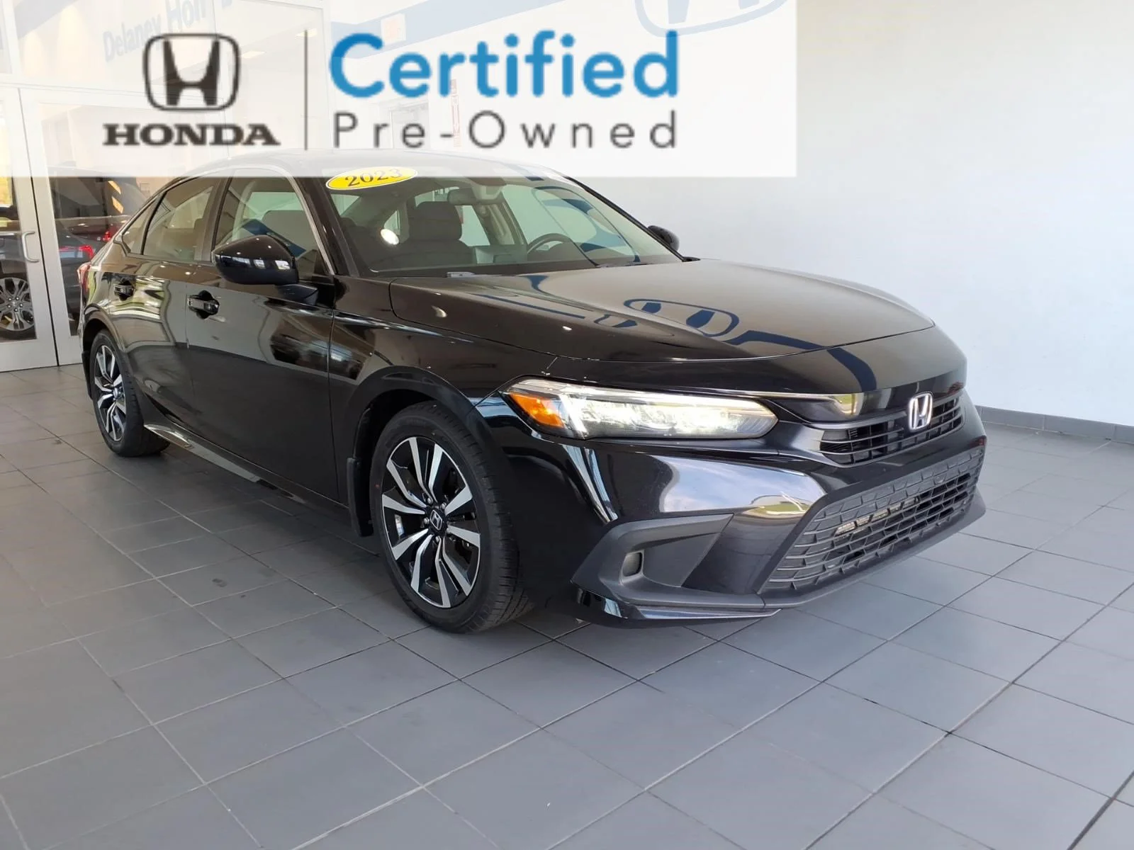 Certified Used 2023 Crystal Black Pearl Honda 1.5T 4D EX image 33