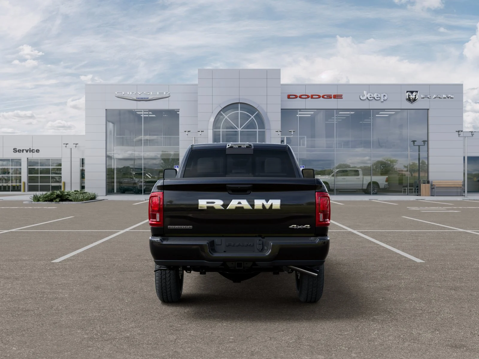 New 2027 Diamond Black Crystal Pearl-Coat Exterior Paint RAM Big Horn image 33